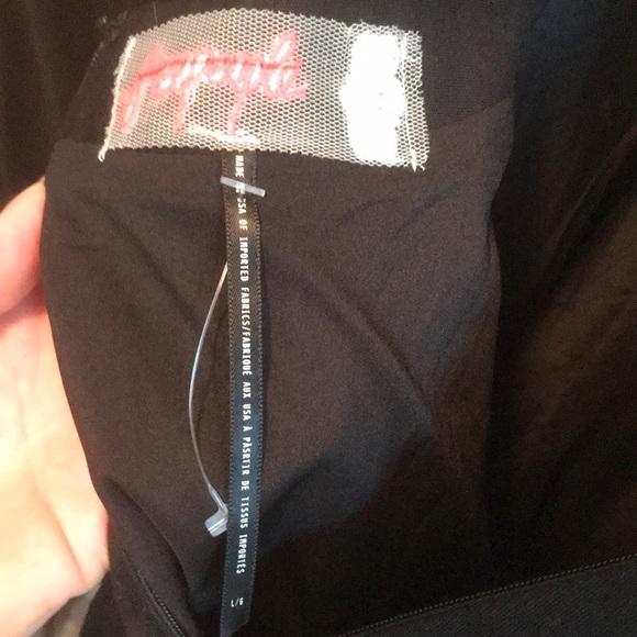 SALE New Free People Black Square Neck Fit flare Sz L - Picture 6 of 8